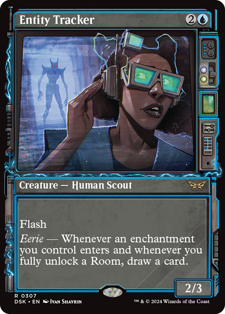 Entity Tracker - Rare Creature — Human Scout card from Duskmourn: House of Horror