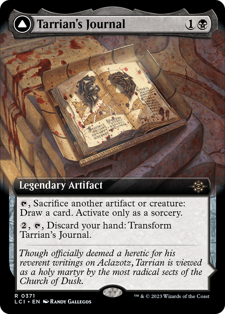 Tarrian's Journal // The Tomb of Aclazotz - Rare Legendary Artifact card from The Lost Caverns of Ixalan