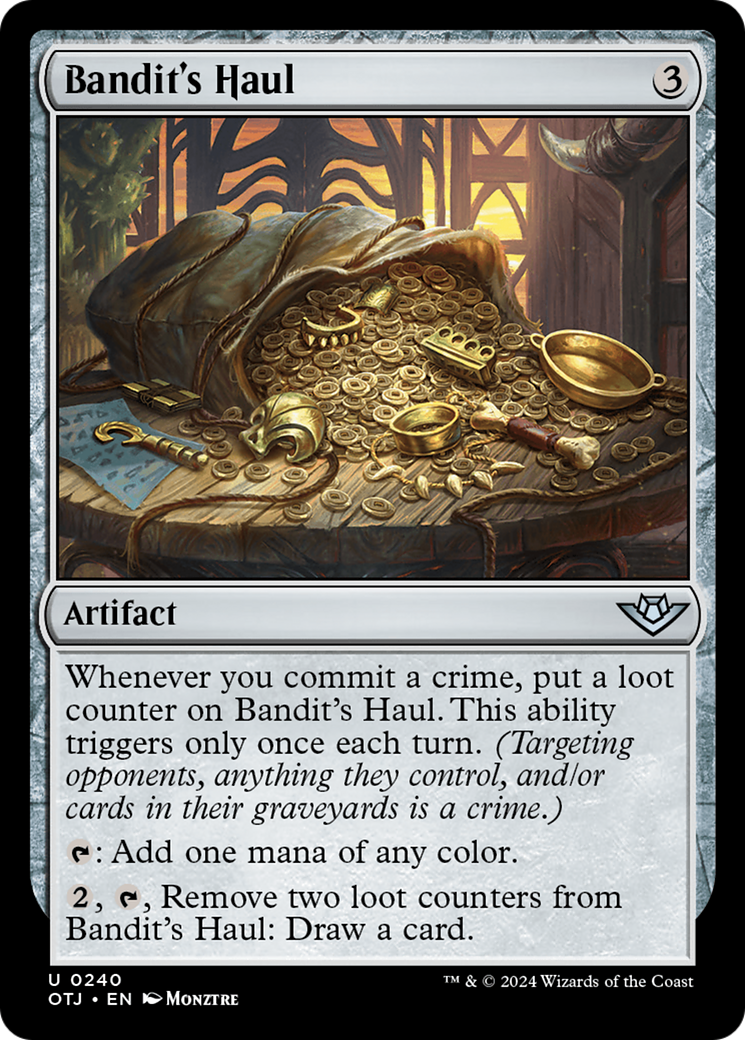 Bandit's Haul - Uncommon Artifact card from Outlaws of Thunder Junction