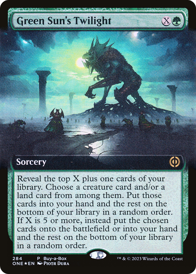 Green Sun's Twilight - Rare Sorcery card from Phyrexia: All Will Be One