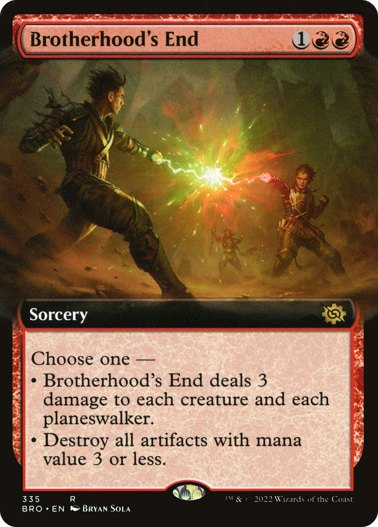 Brotherhood's End - Rare Sorcery card from The Brothers' War