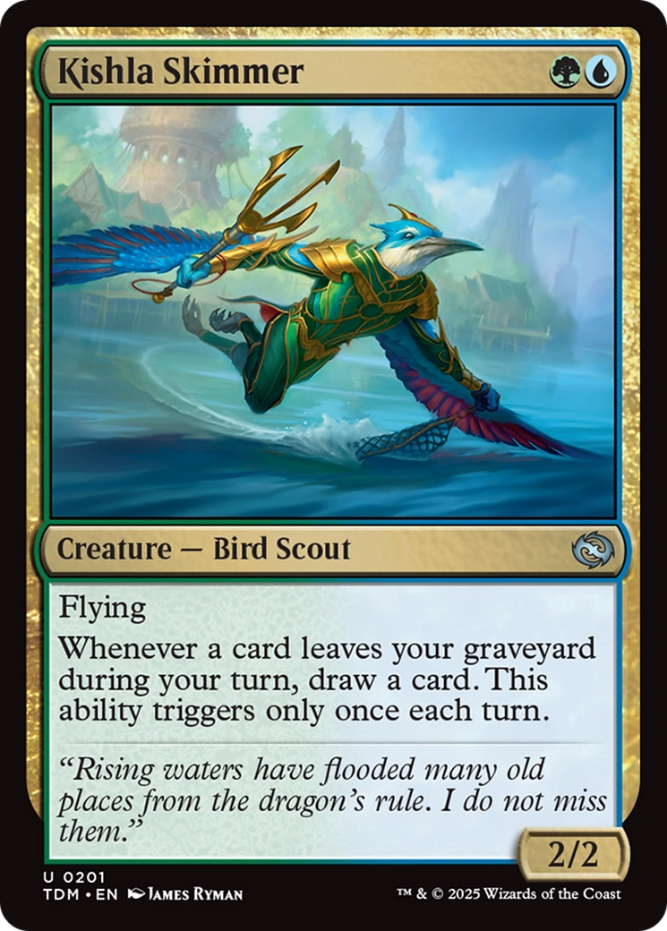 Kishla Skimmer - Uncommon Creature — Bird Scout card from Tarkir: Dragonstorm
