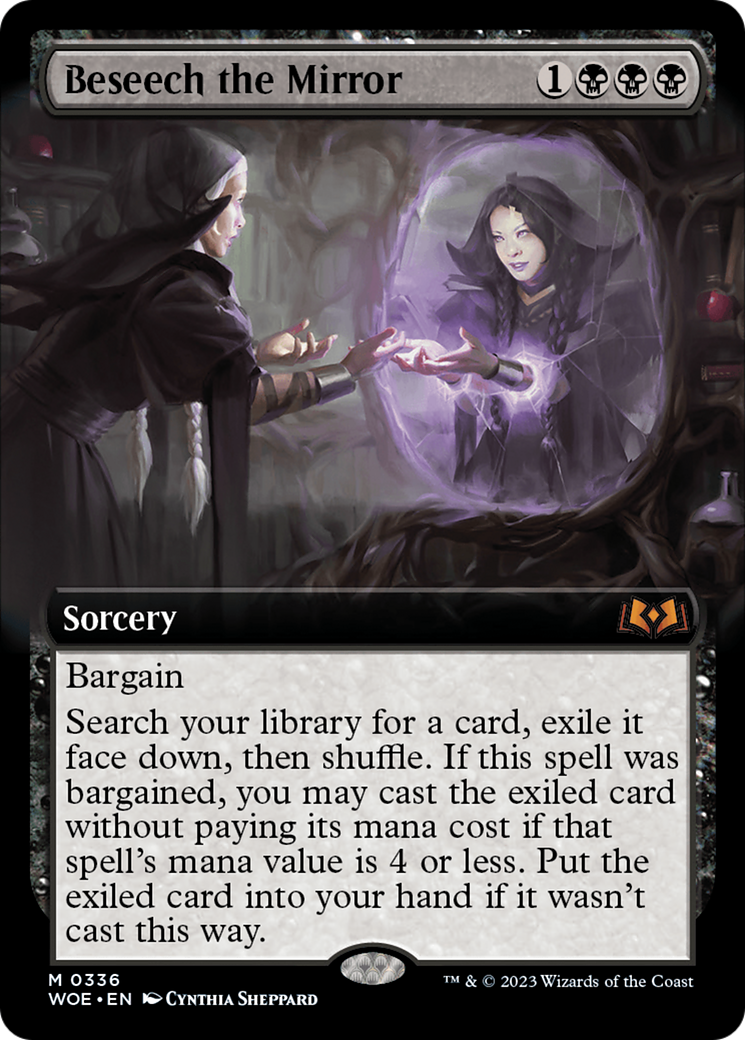 Beseech the Mirror - Mythic Sorcery card from Wilds of Eldraine