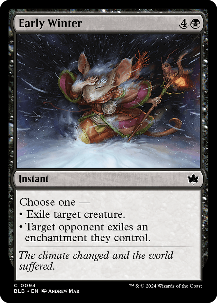 Early Winter - Common Instant card from Bloomburrow