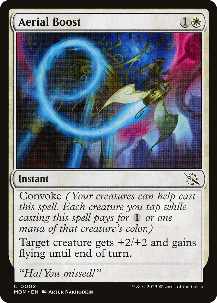 Aerial Boost - Common Instant card from March of the Machine