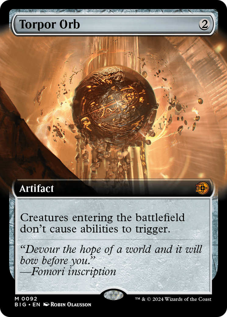 Torpor Orb - Mythic Artifact card from The Big Score