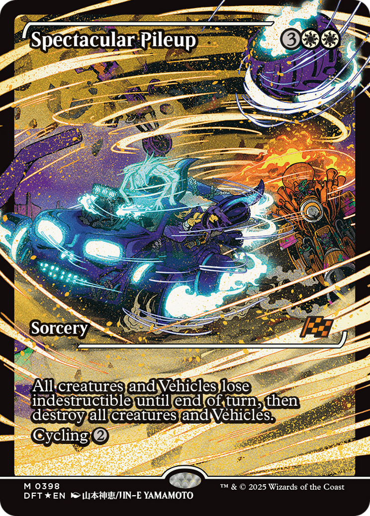 Spectacular Pileup - Mythic Sorcery card from Aetherdrift