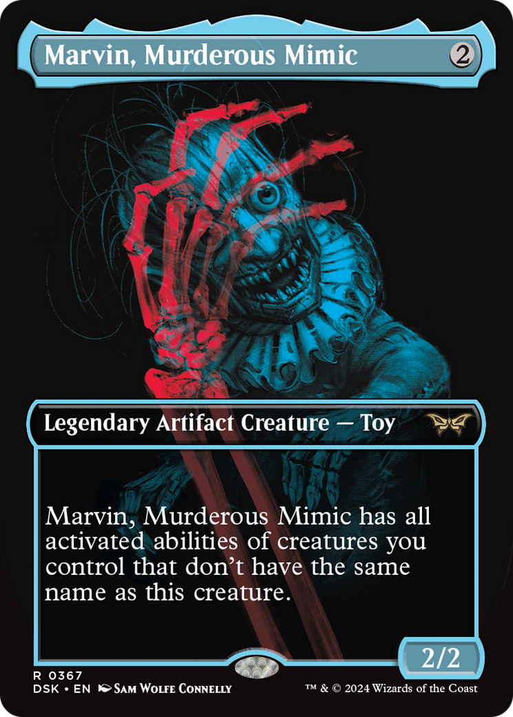 Marvin, Murderous Mimic - Rare Legendary Artifact Creature — Toy card from Duskmourn: House of Horror