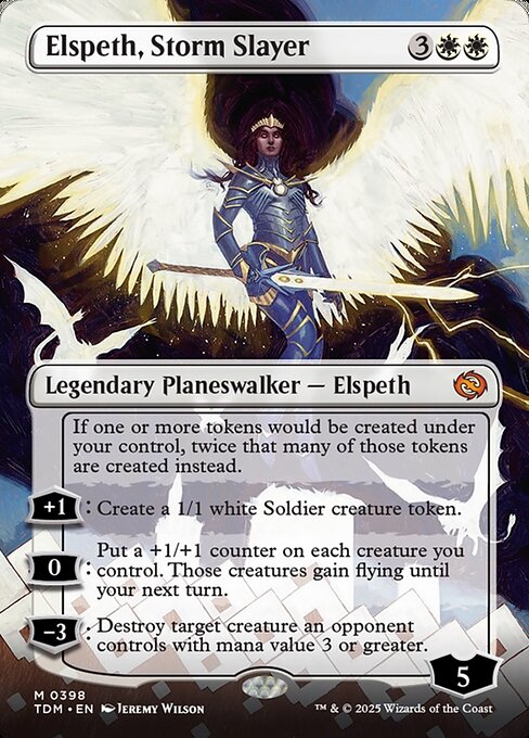 Elspeth, Storm Slayer - Mythic rare card from Tarkir: Dragonstorm