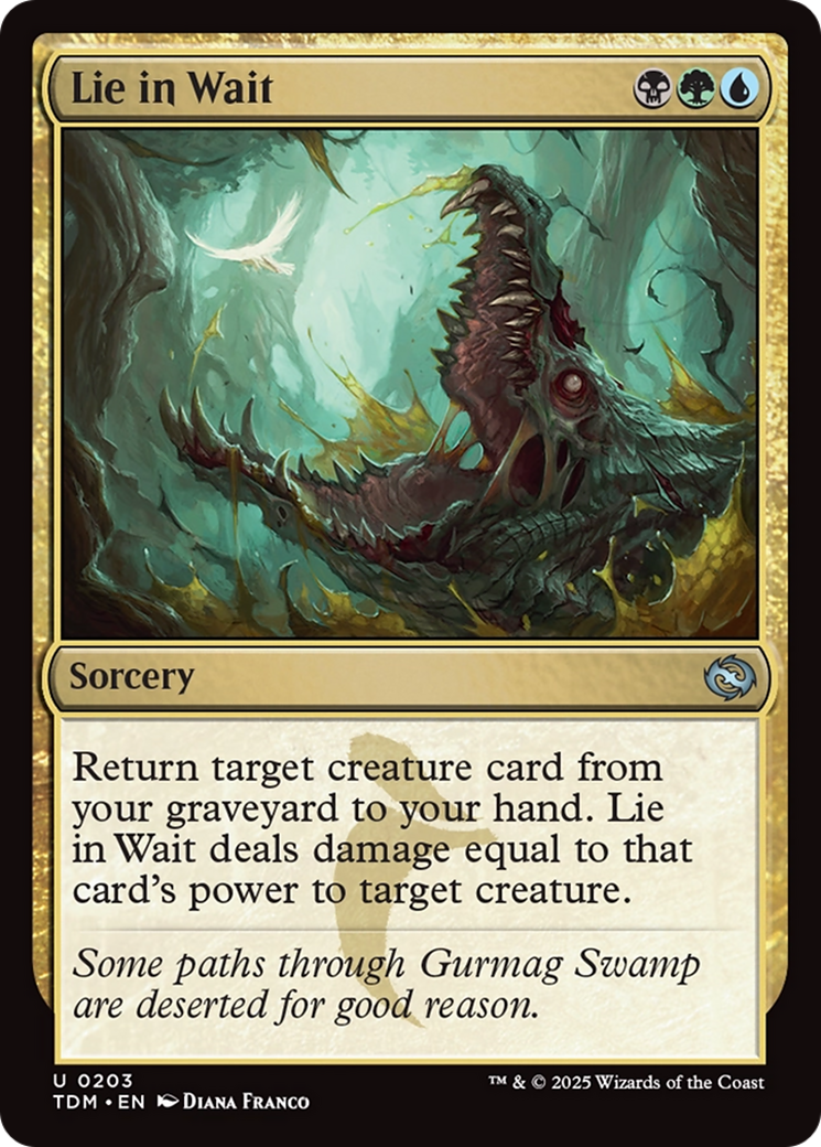 Lie in Wait - Uncommon Sorcery card from Tarkir: Dragonstorm