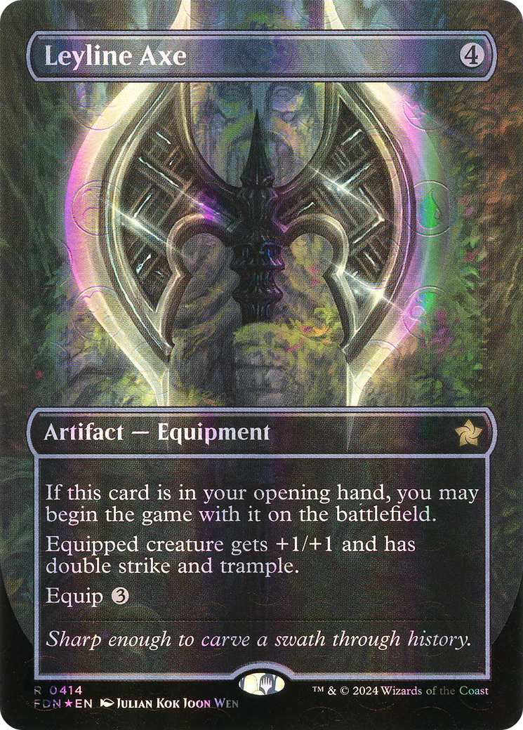 Leyline Axe - Rare Artifact — Equipment card from Foundations