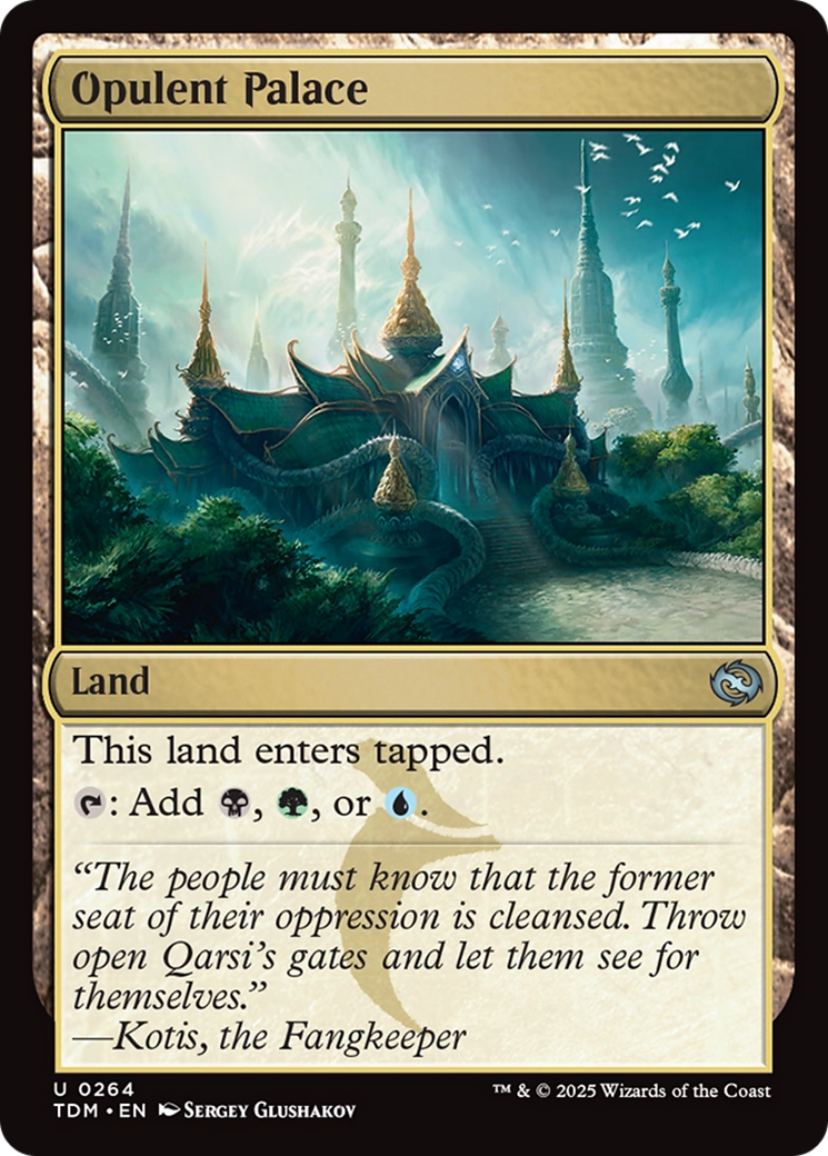 Opulent Palace - Uncommon Land card from TDM