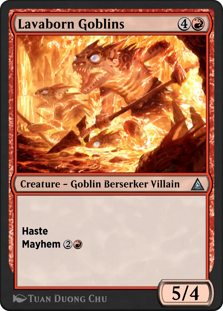 Raging Goblinoids - Uncommon Creature — Goblin Berserker Villain card from Through the Omenpaths