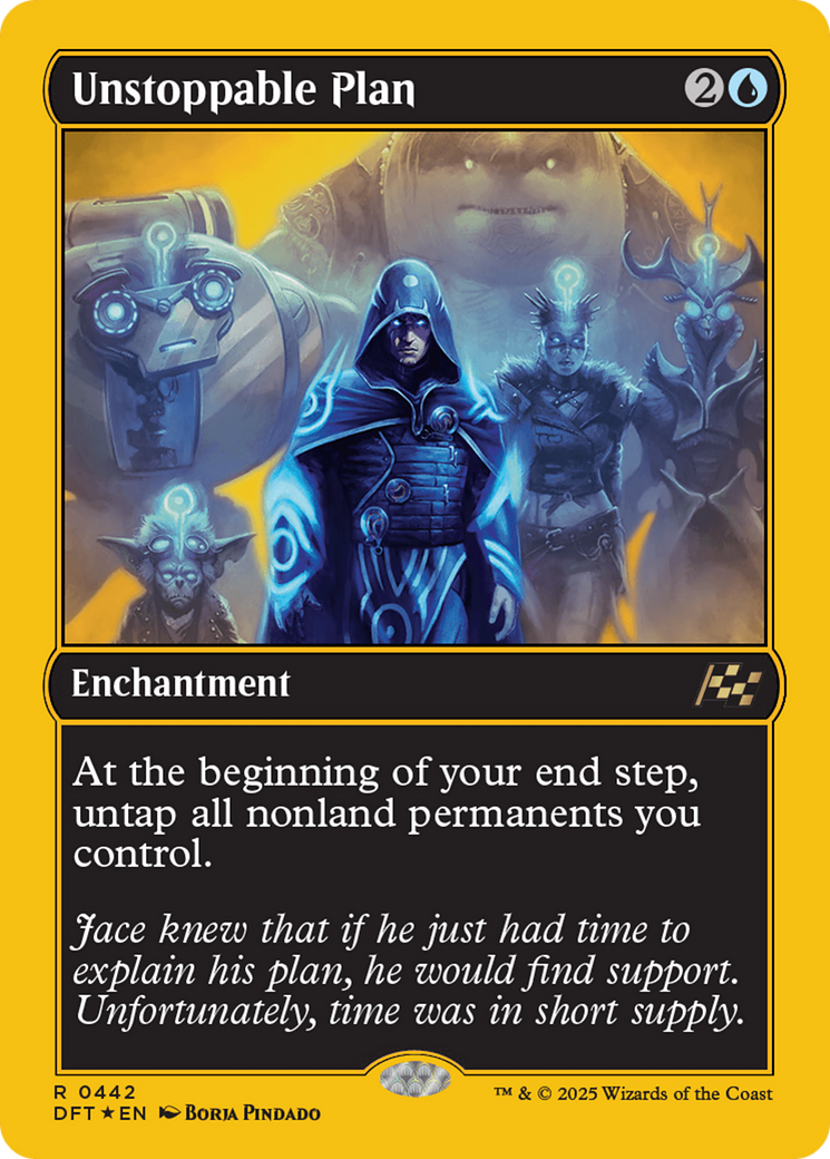 Unstoppable Plan - Rare Enchantment card from Aetherdrift