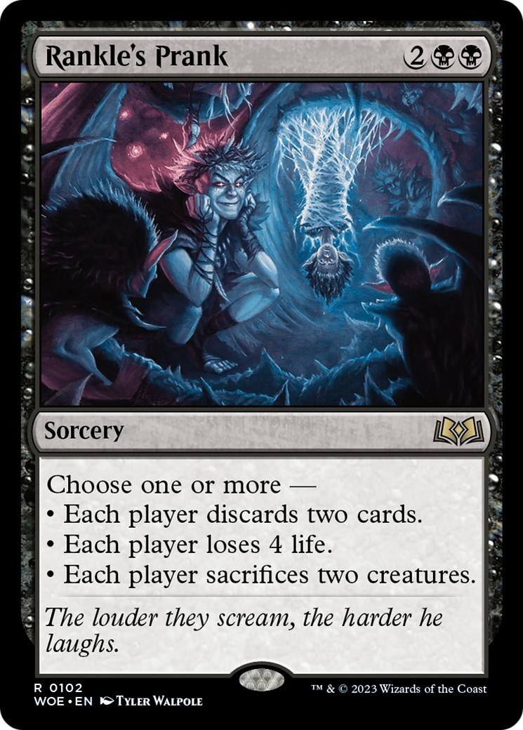 Rankle's Prank - Rare Sorcery card from Wilds of Eldraine