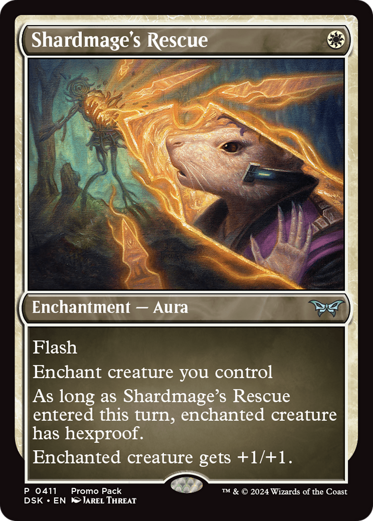 Shardmage's Rescue - Uncommon Enchantment — Aura card from Duskmourn: House of Horror