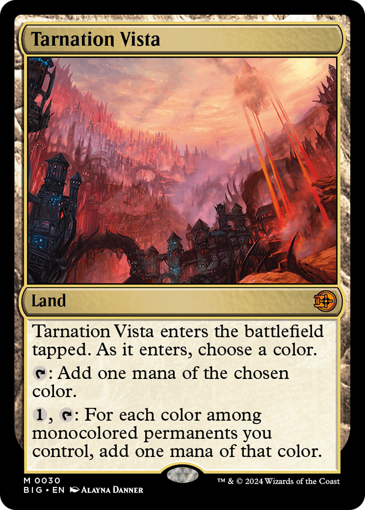 Tarnation Vista - Mythic Land card from The Big Score