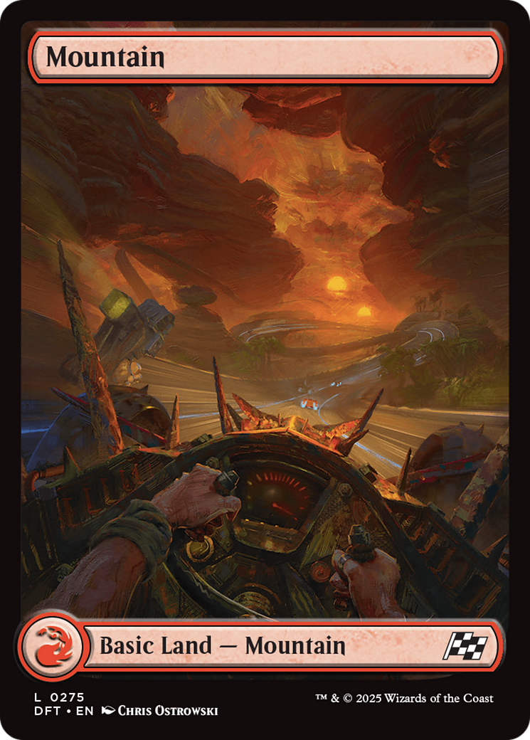 Mountain - Common Basic Land — Mountain card from Aetherdrift