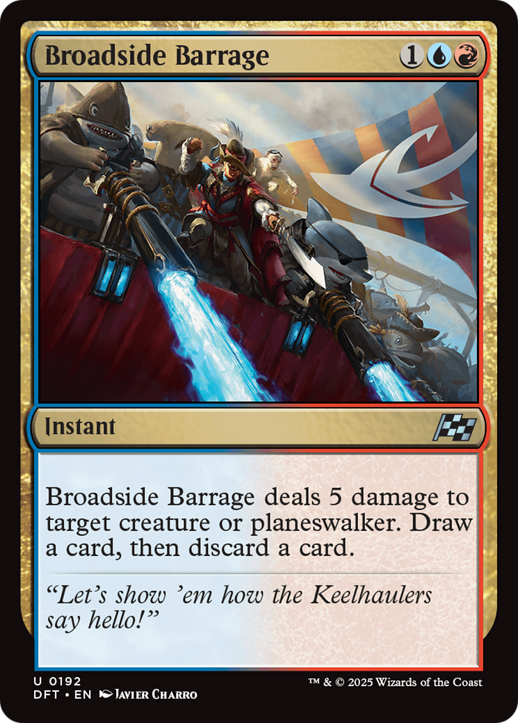 Broadside Barrage - Instant used in Izzet sideboards