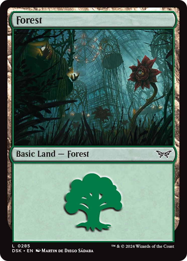 Forest - Common Basic Land — Forest card from Duskmourn: House of Horror