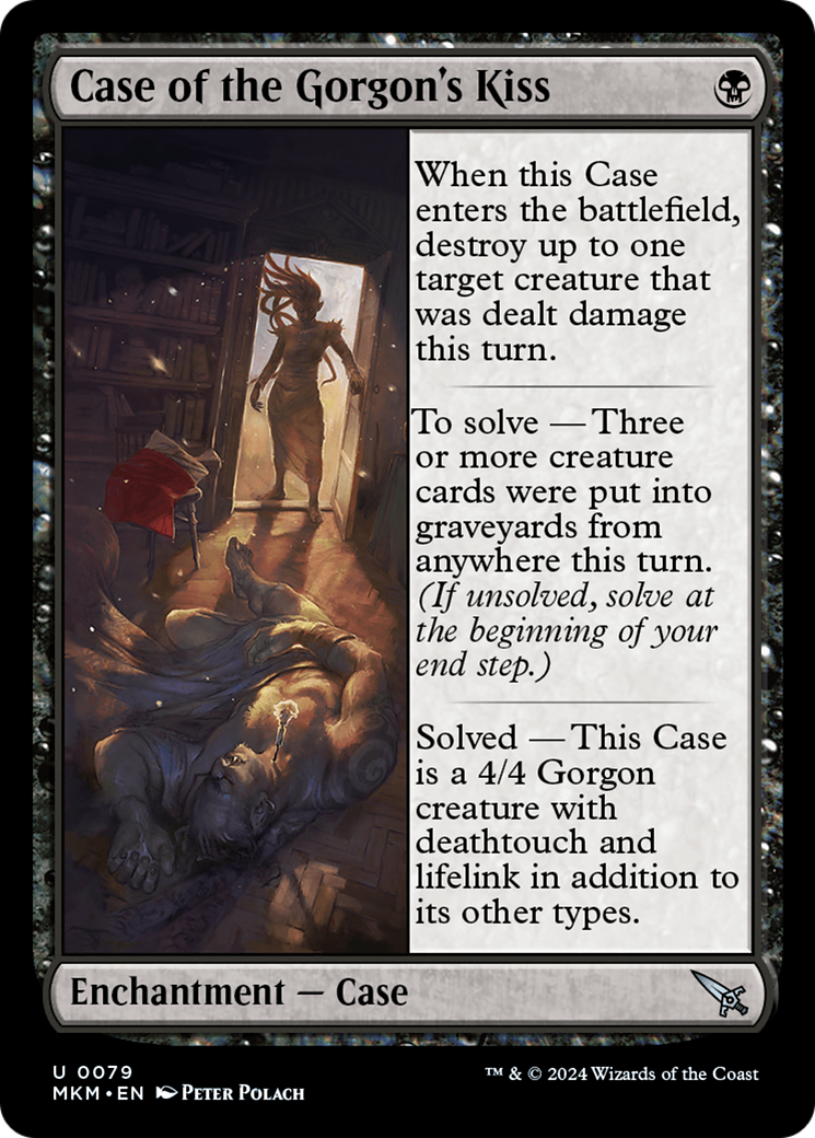 Case of the Gorgon's Kiss - Uncommon Enchantment — Case card from Murders at Karlov Manor