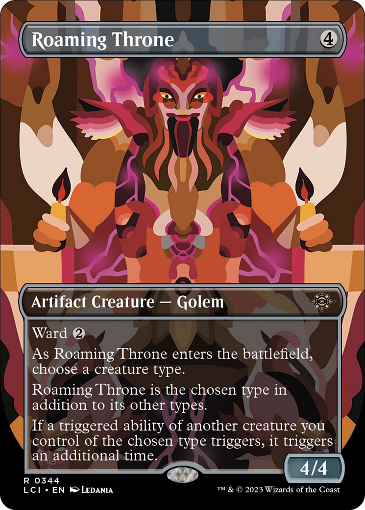 Roaming Throne - Rare Artifact Creature — Golem card from The Lost Caverns of Ixalan
