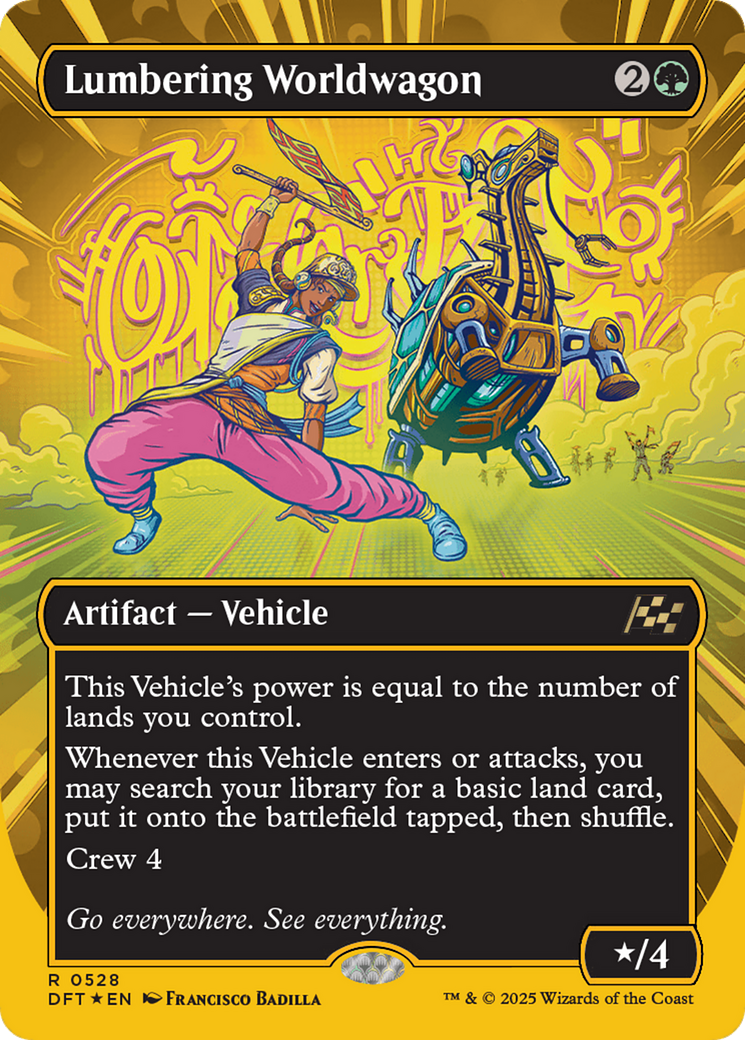 Lumbering Worldwagon - Rare Artifact — Vehicle card from Aetherdrift