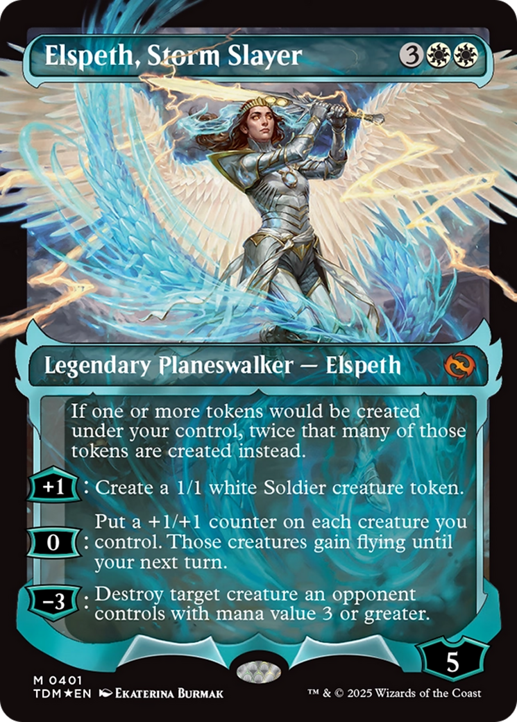 Elspeth, Storm Slayer - Mythic Legendary Planeswalker — Elspeth card from Tarkir: Dragonstorm