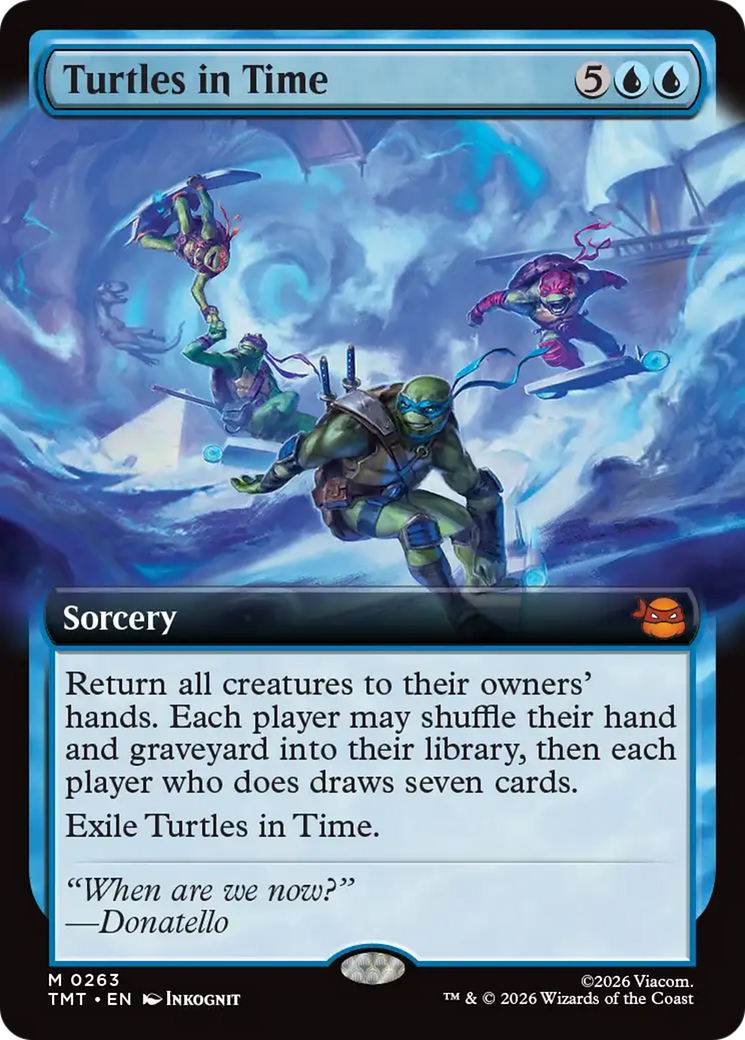 Turtles in Time - Mythic Sorcery card from Teenage Mutant Ninja Turtles