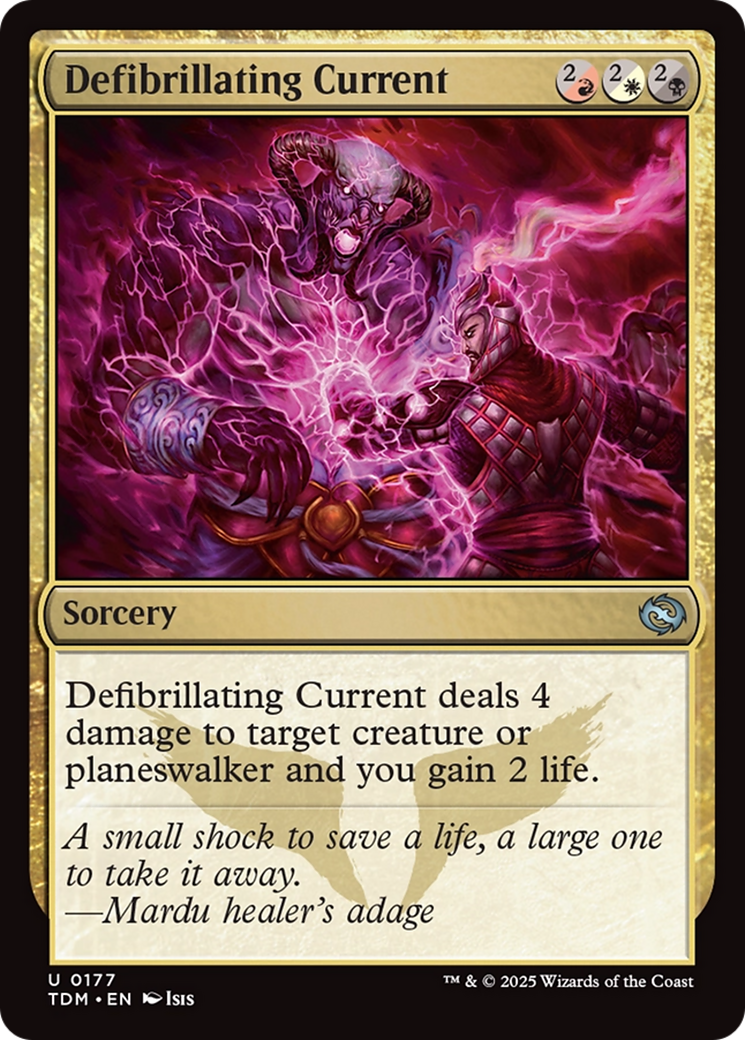 Defibrillating Current - Uncommon Sorcery card from Tarkir: Dragonstorm