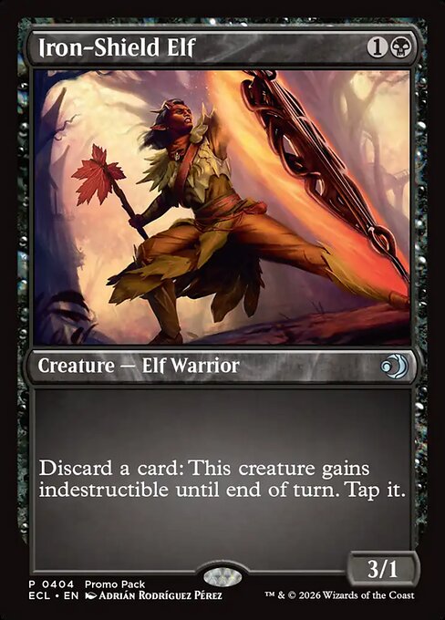 Iron-Shield Elf - Uncommon card from Lorwyn Eclipsed