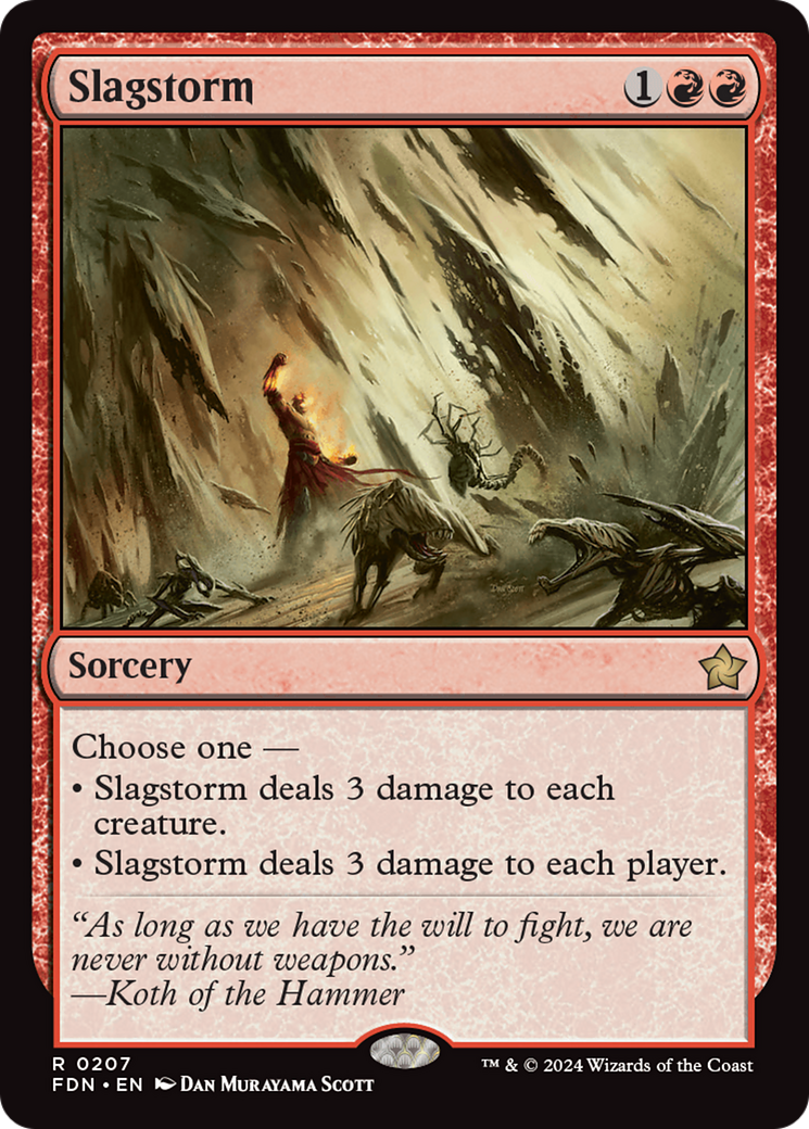 Slagstorm - Rare Sorcery card from Foundations