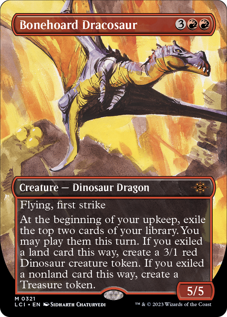 Bonehoard Dracosaur - Mythic Creature — Dinosaur Dragon card from The Lost Caverns of Ixalan