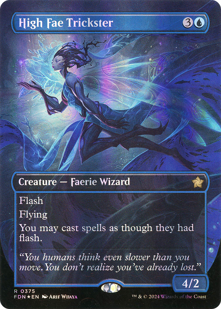 High Fae Trickster - Rare Creature — Faerie Wizard card from Foundations