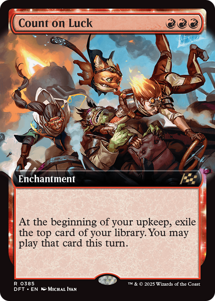 Count on Luck - Rare Enchantment card from Aetherdrift