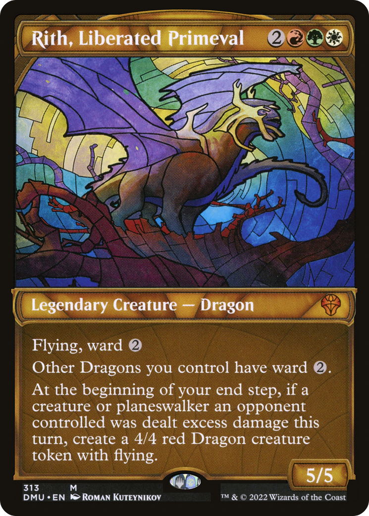 Rith, Liberated Primeval - Mythic Legendary Creature — Dragon card from Dominaria United