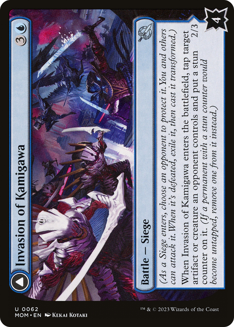 Invasion of Kamigawa // Rooftop Saboteurs - Uncommon Creature — Moonfolk Ninja card from March of the Machine