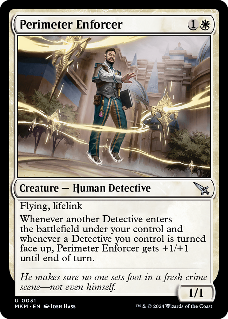 Perimeter Enforcer - Uncommon Creature — Human Detective card from Murders at Karlov Manor