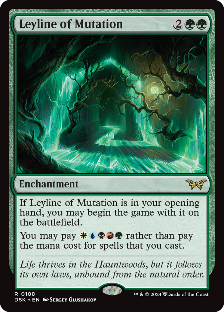 Leyline of Mutation - Rare Enchantment card from Duskmourn: House of Horror