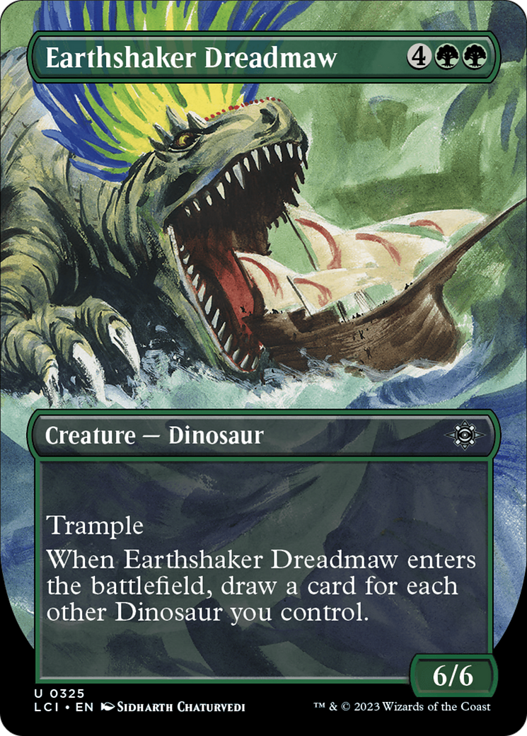 Earthshaker Dreadmaw - Uncommon Creature — Dinosaur card from The Lost Caverns of Ixalan
