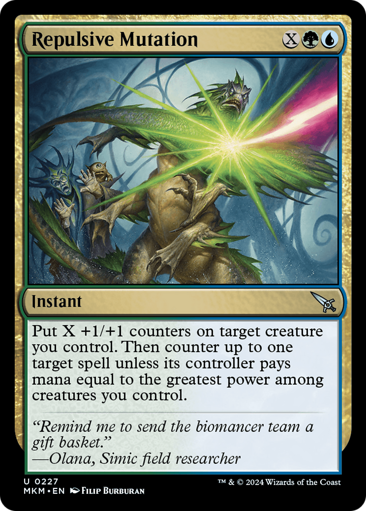 Repulsive Mutation - Instant used in 100.0% of Simic sideboards