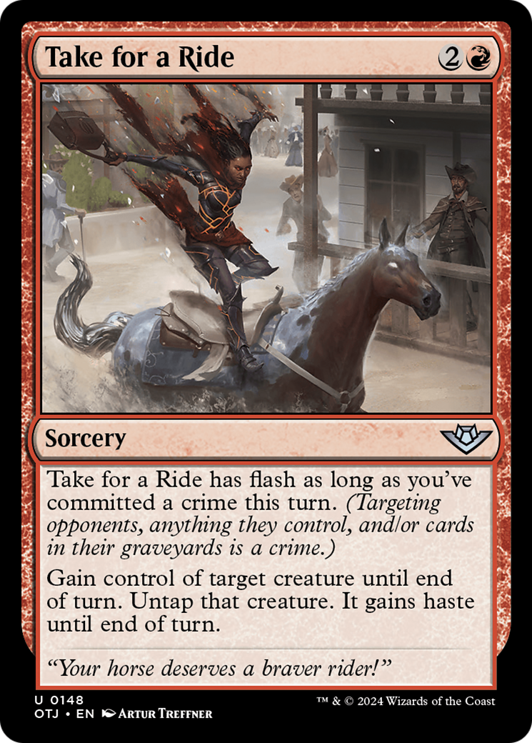 Take for a Ride - Uncommon Sorcery card from Outlaws of Thunder Junction