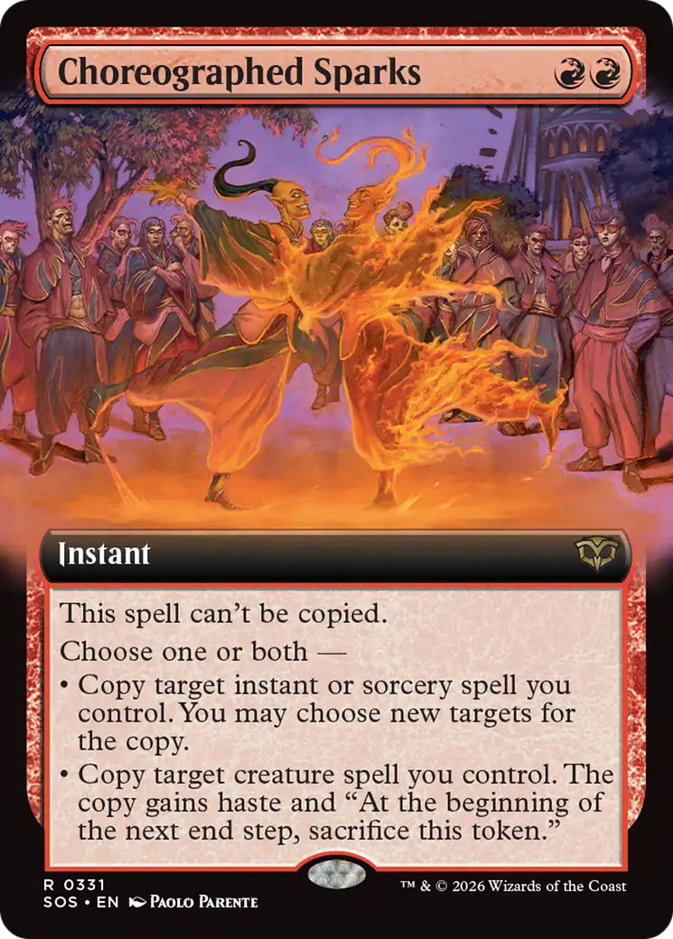 Choreographed Sparks - Rare Instant card from Secrets of Strixhaven