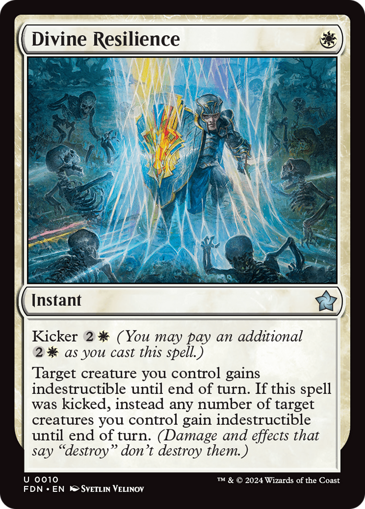 Divine Resilience - Uncommon Instant card from Foundations