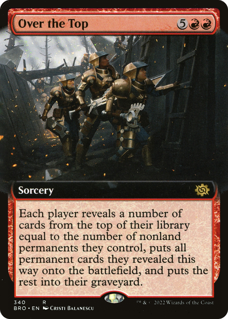 Over the Top - Rare Sorcery card from The Brothers' War