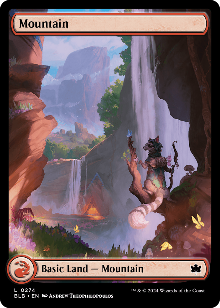 Mountain - Common Basic Land — Mountain card from Bloomburrow