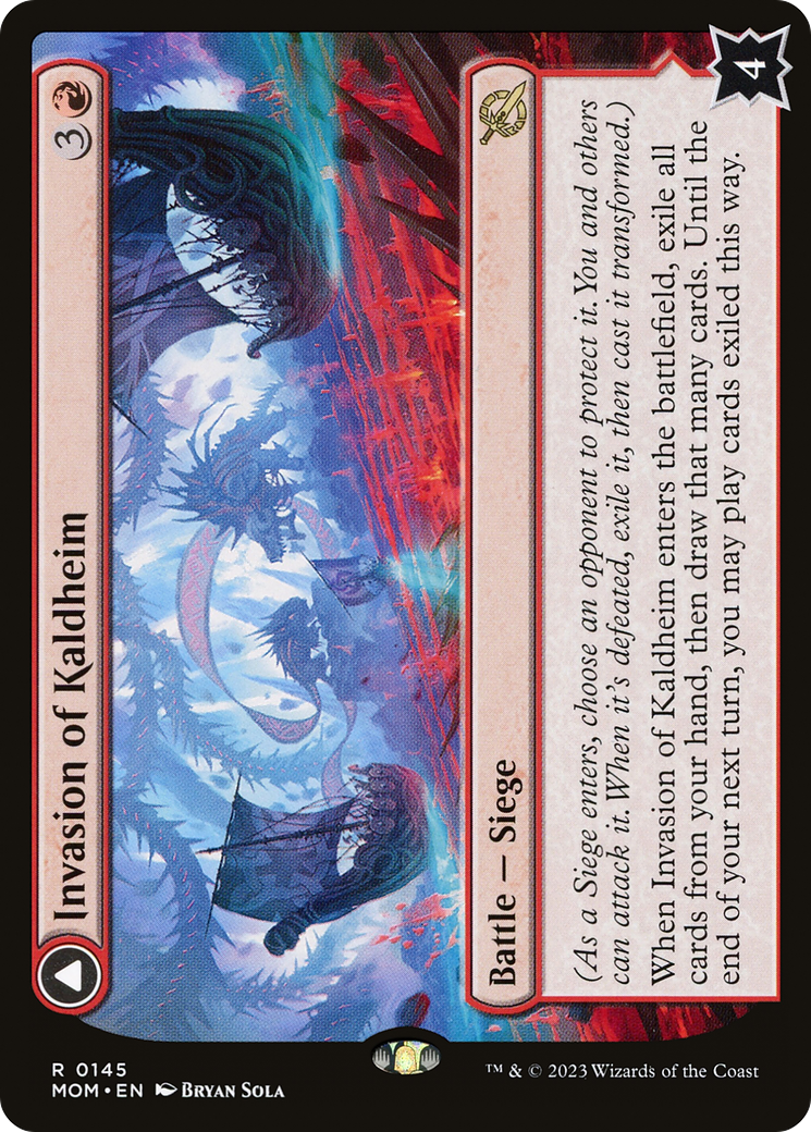 Invasion of Kaldheim // Pyre of the World Tree - Rare Battle — Siege card from March of the Machine
