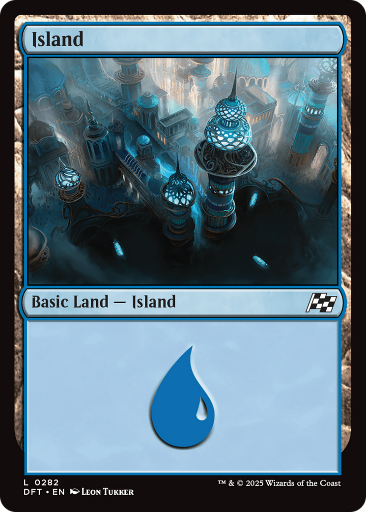 Island - Common Basic Land — Island card from Aetherdrift