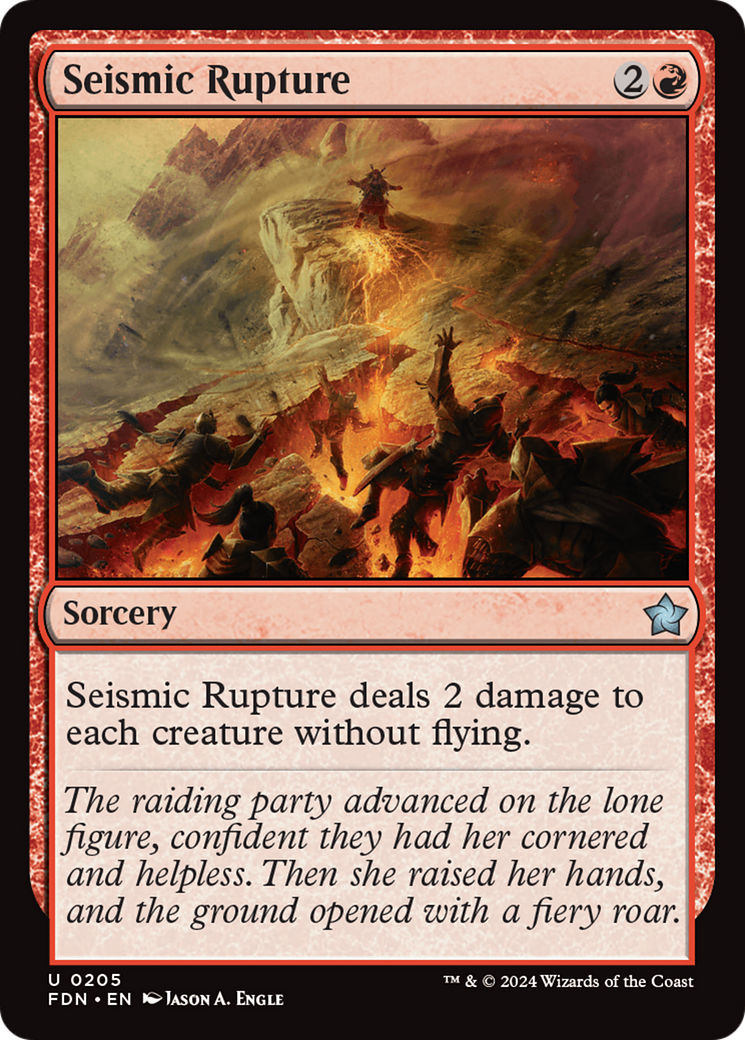 Seismic Rupture - Uncommon Sorcery card from Foundations