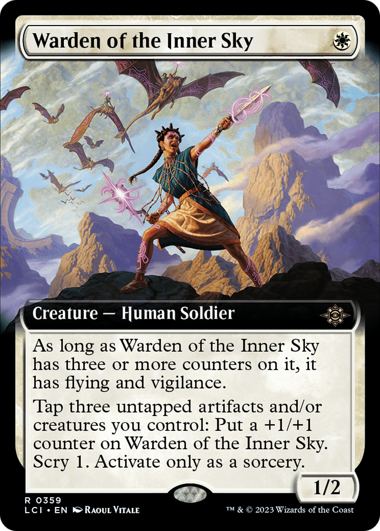 Warden of the Inner Sky - Rare Creature — Human Soldier card from The Lost Caverns of Ixalan